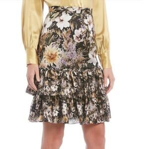 Antonio Melani Quinn Floral Print Tiered Skirt Women’s 4 Fairycore Whimsygoth